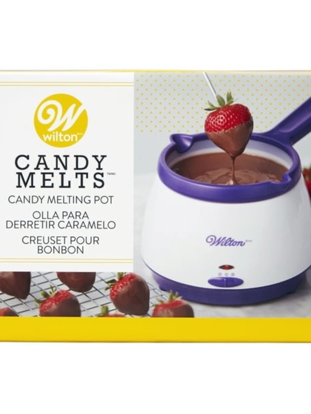 Wilton White and Purple Candy Melting‎ Pot